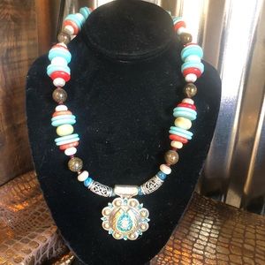 A variety of original hand made western necklaces